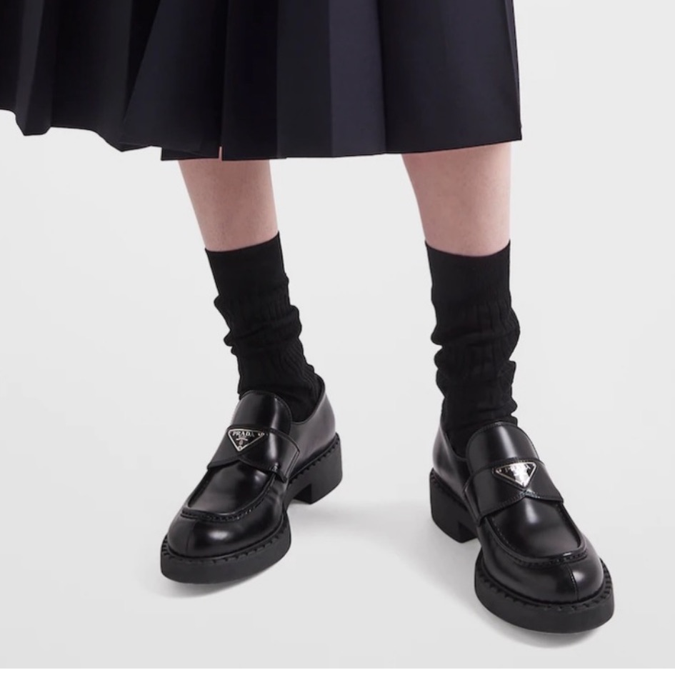 Prada Triangle Loafers